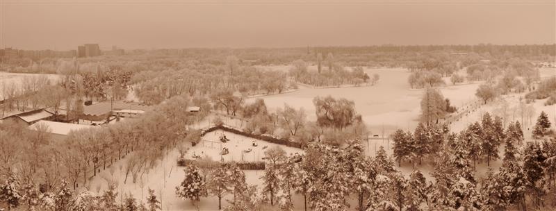 panorama Parc Titan - sepia