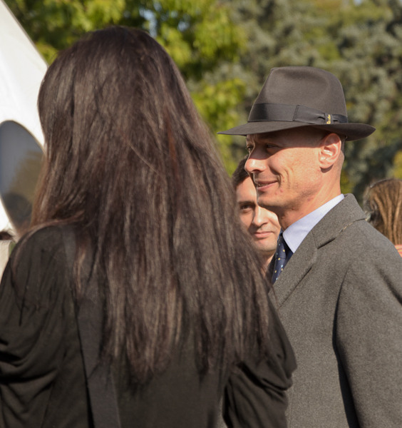 Ion Olteanu la vernisaj