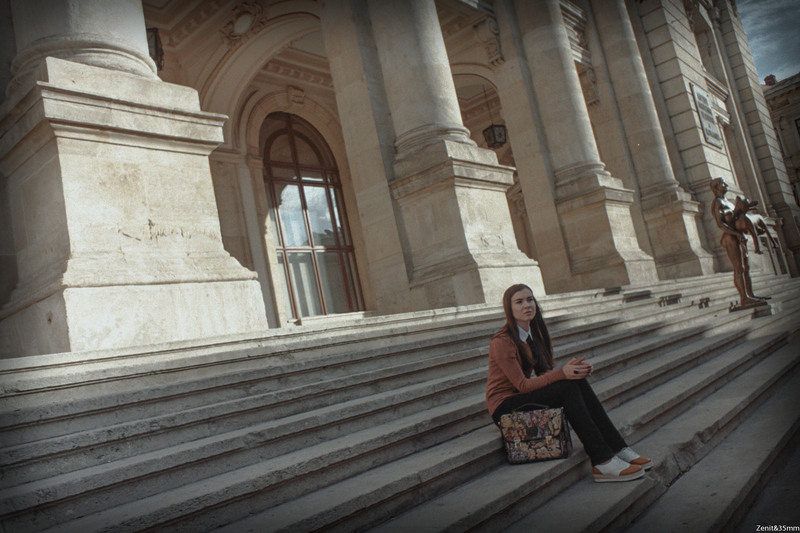 Zenit si obiectiv de 28mm