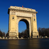 Arcul de Triumf in zi de sarbatoare