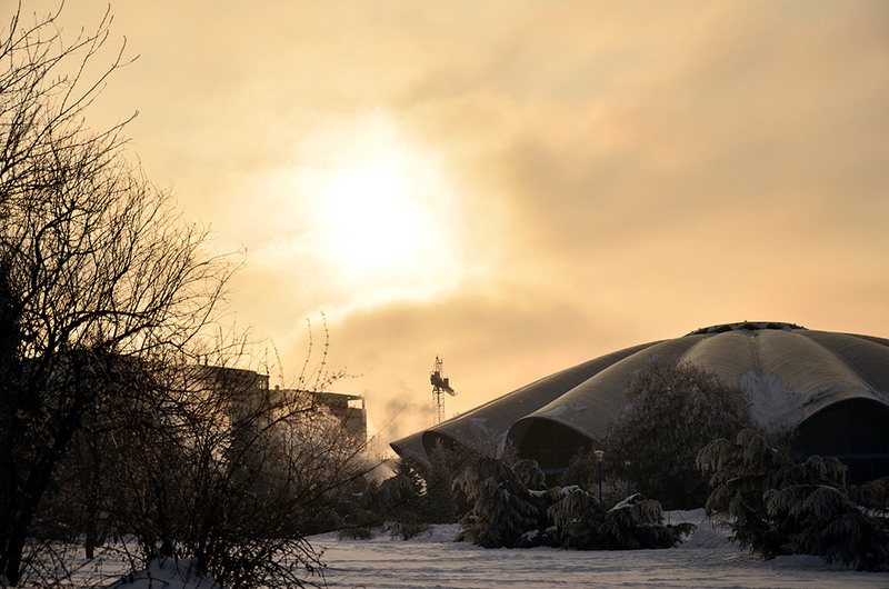 Apus in parcul Circului